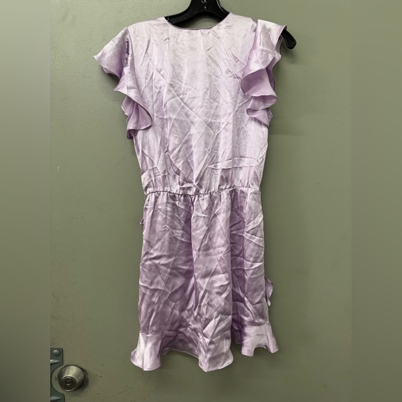 NWT AMANDA UPRICHARD Johanna Mini Silk Dress in Lavender size XSMALL - Picture 7 of 11